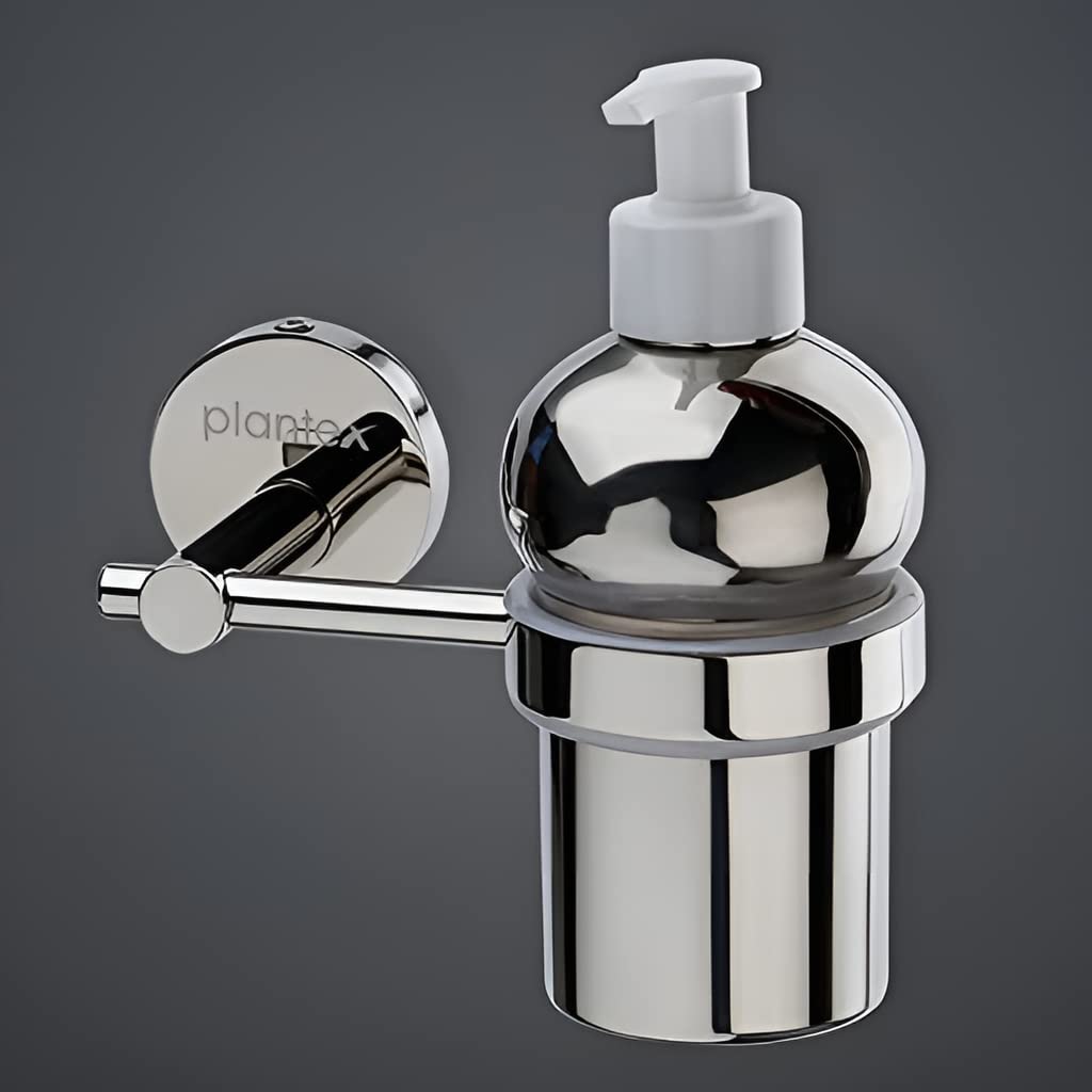 Plantex 304 Grade Stainless Steel Handwash Holder for Wash Basin Liquid soap Dispenser/Bathroom Accessories - Oreo (Chrome) (B092DBD6X4) Amazon Price History, Amazon Price Tracker