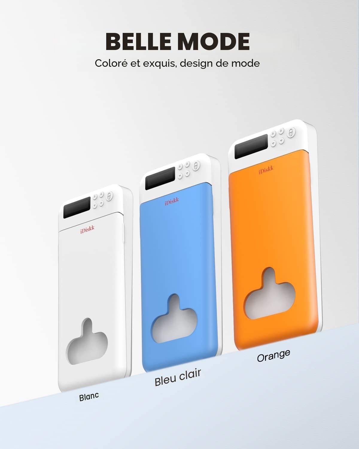 iDiskk Boîte de Verrouillage de téléphone avec minuterie, iPhone Timed Locker Box pour Android Sumsung/Google/iPhone Phone Jail pour Enfants/étudiants/Parents pour se concentrer davantage (Blanc)