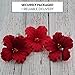 Global Sugar Art Red Hibiscus Sugar Cake Flowers, Hawaiian Cake Flower Large, 9 Count by Chef Alan Tetreault
