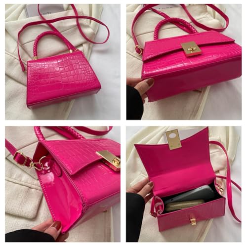 Women Small Crossbody Bags Patent Leather Shoulder Bag Handbags Ladies Cute Purses Mini Top Handle Clutches4