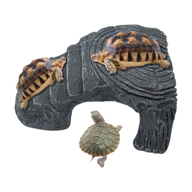 Amazon.co.jp: 亀 浮島 陸地 セット リクガメ シェルター付き 三脚晒台