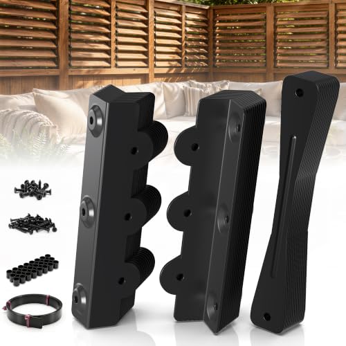 Image of 1 Set Deck Sunblind System, Louver Bracket Kit, Window Shutter Hardware