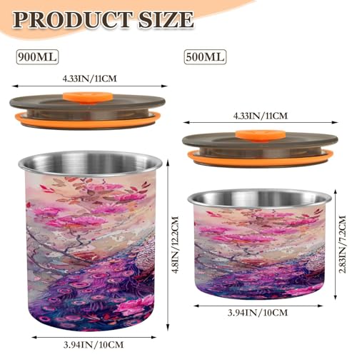 Envase hermético acero inoxidable para café 900ml miniatura 2