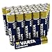Varta Pila Longlife AAA Micro LR03 (paquete de 24 unidades), pilas alcalinas - «Made in Germany» - Adecuado para mandos a distancia, radios, despertadores y relojes