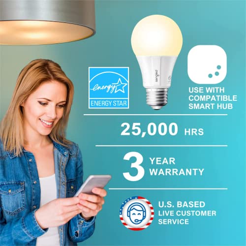 Sengled Zigbee Smart Light Bulbs, Smart Hub Required, Works With Smartthings And Echo With Built-In Hub, Voice Control With Alexa And Google Home, Soft White 60W Eqv. A19 Alexa Light Bulb, 6 Pack #TOP1
