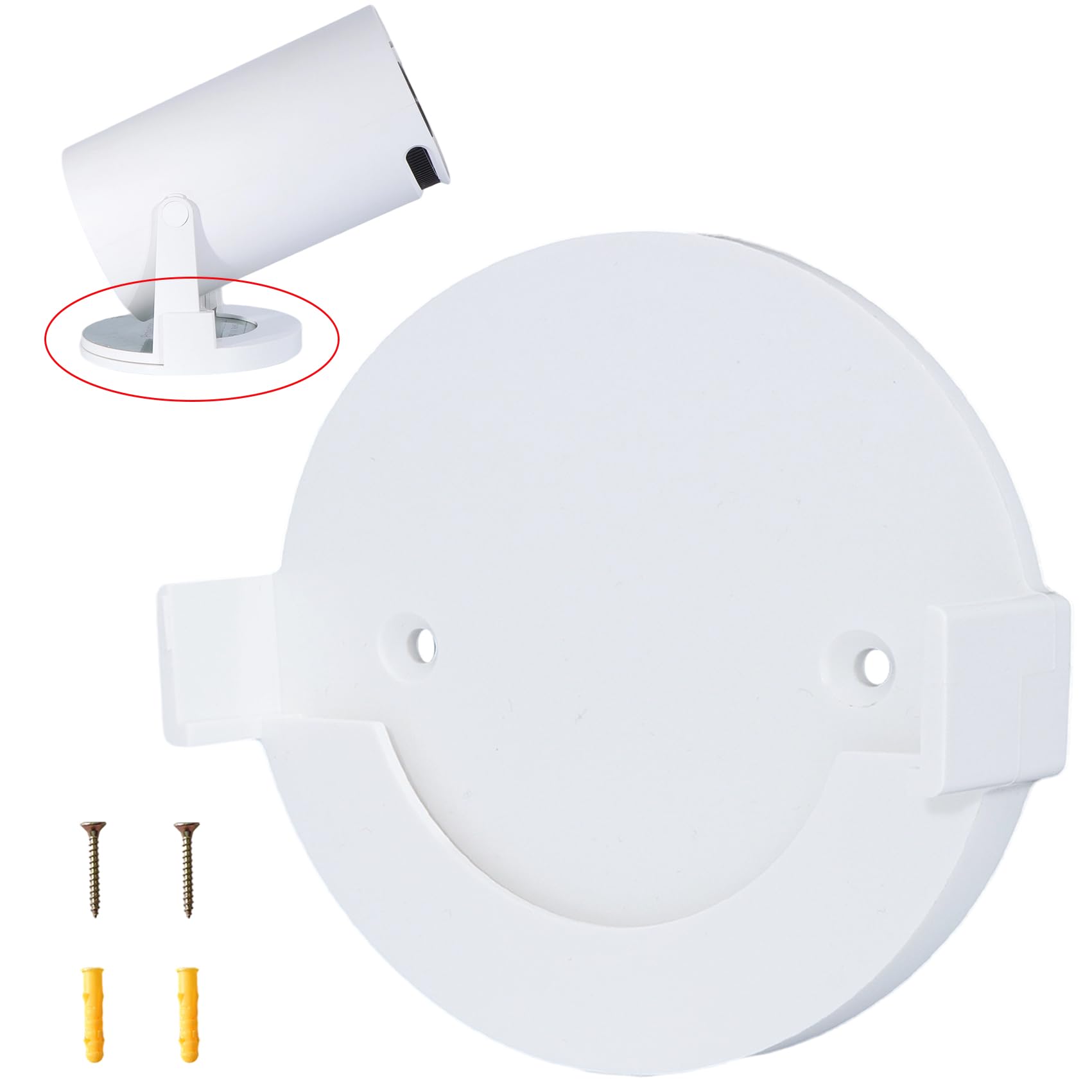 HY300 Pro Wall Mount Compatible with HY300 PRO 4K Support Projector Ceiling Mount,180° Rotation Home Theater Projector Bracket similar 