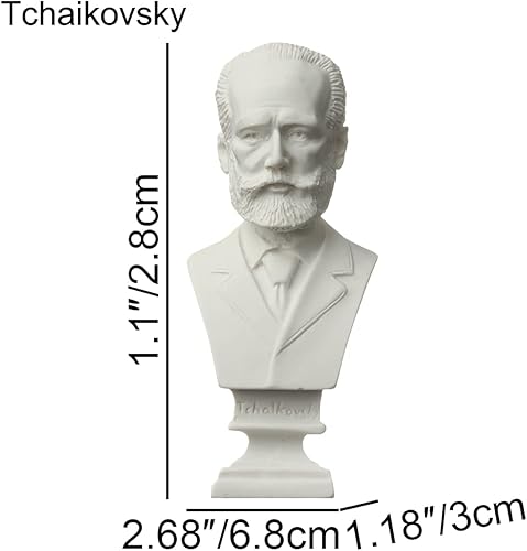 Miniatura 2 de Tchaikovsky - Mini esculturas griegas de busto de 1 pulgada de alto, mitología de resina, figura de diosa, manualidades romanas clásicas, estatuas