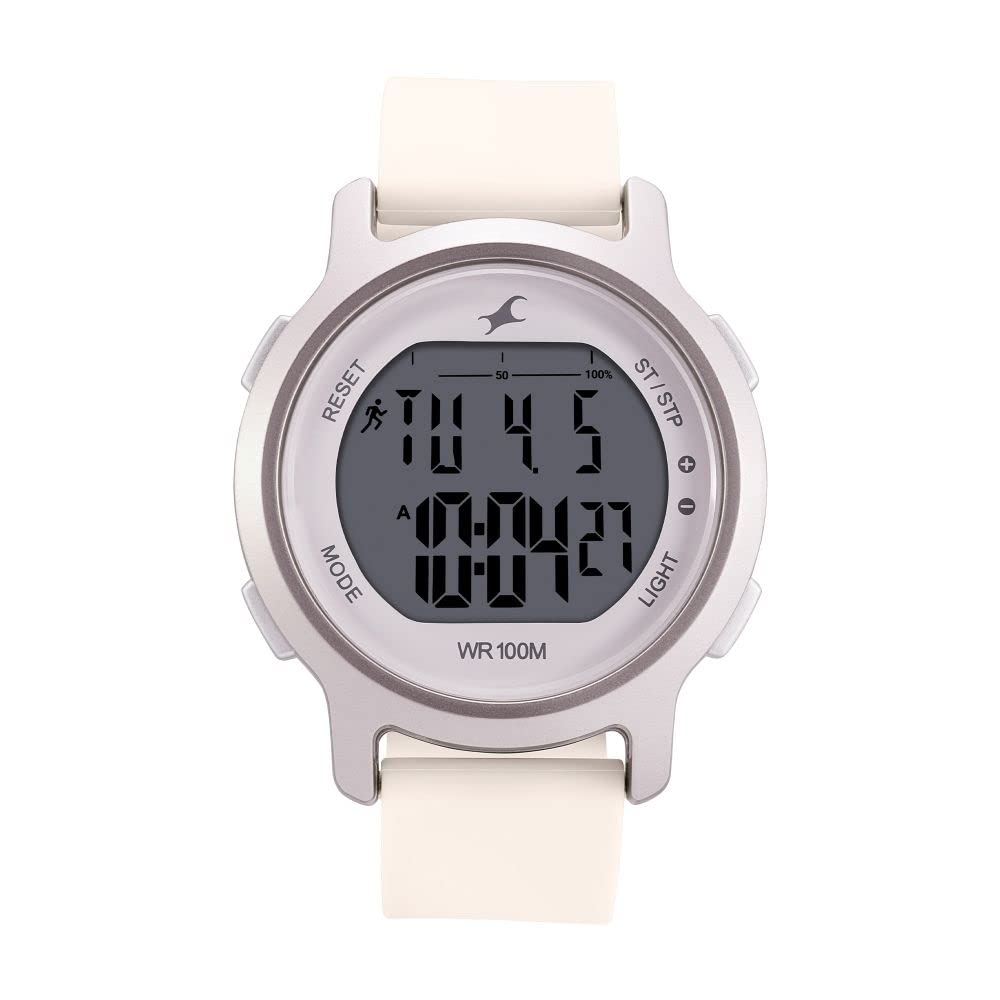 Fastrack Street Line Digital Dial Beige Silicone Strap Watch for Girls-NR68027PP04 (B0B3MJ1WZ4) Amazon Price History, Amazon Price Tracker