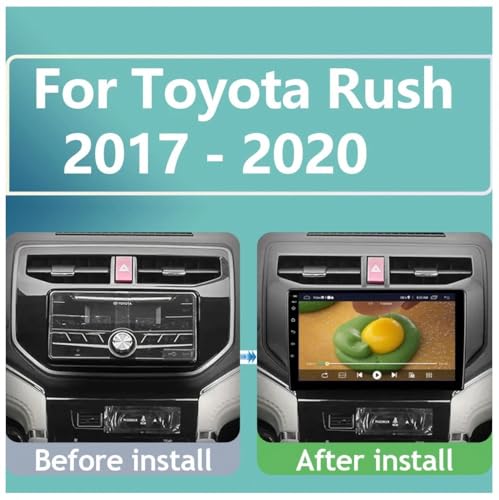 Autoradio con manos libres Bluetooth para Toyota Rush 2017-2020 y Mirror Link multimedia 2