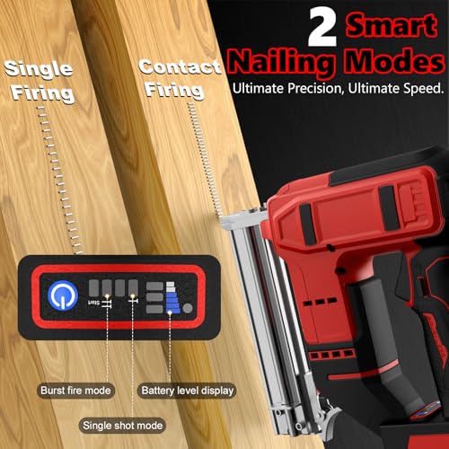 Cordless Brad Nailer Compatible with Milwaukee Battery