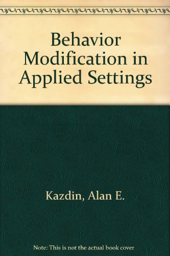 Behavior Modification in Applied Settings (Coun... 0534111165 Book Cover