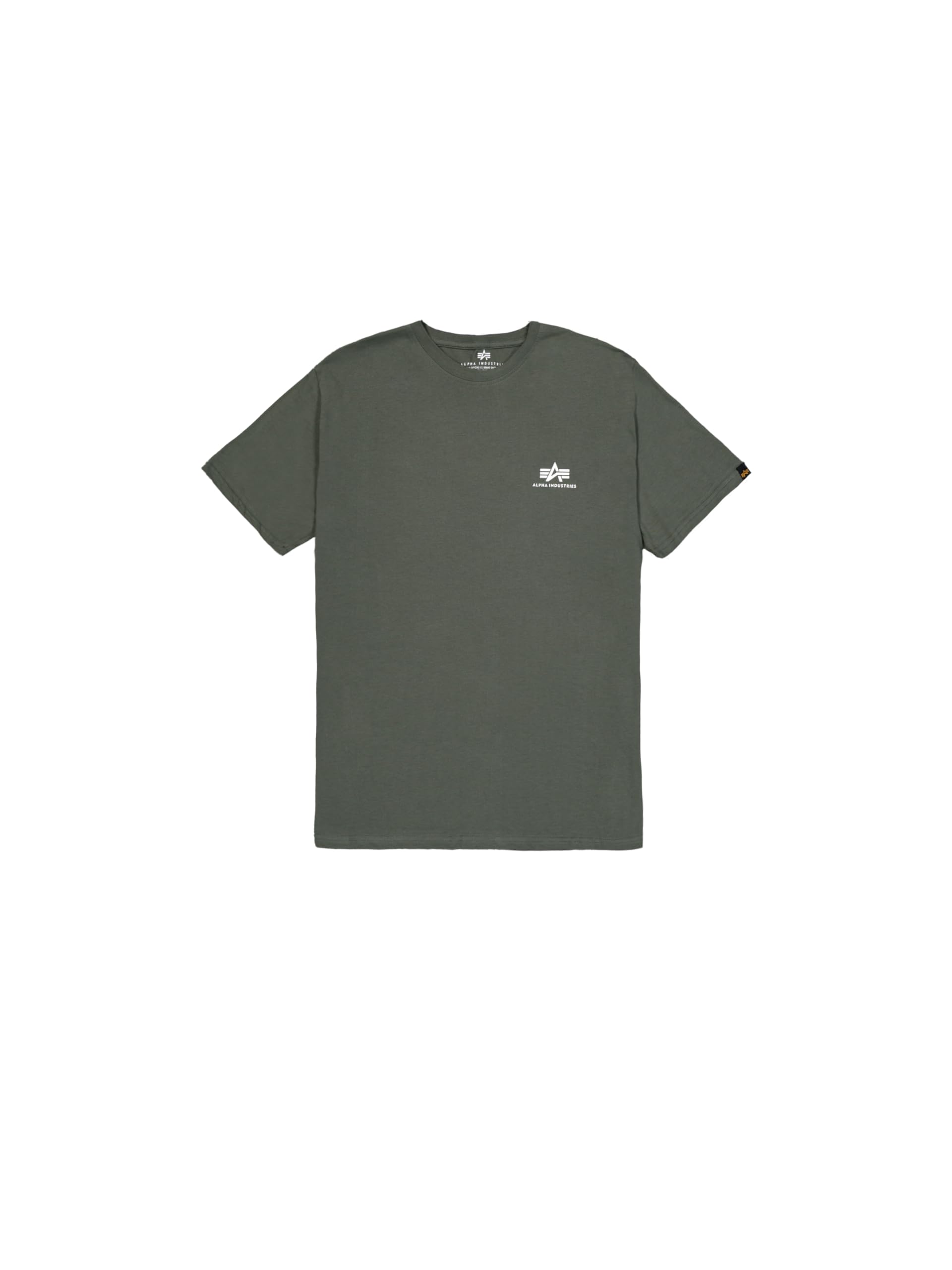 Alpha Industries Basic T Small Logo T-Shirt für Herren Olive