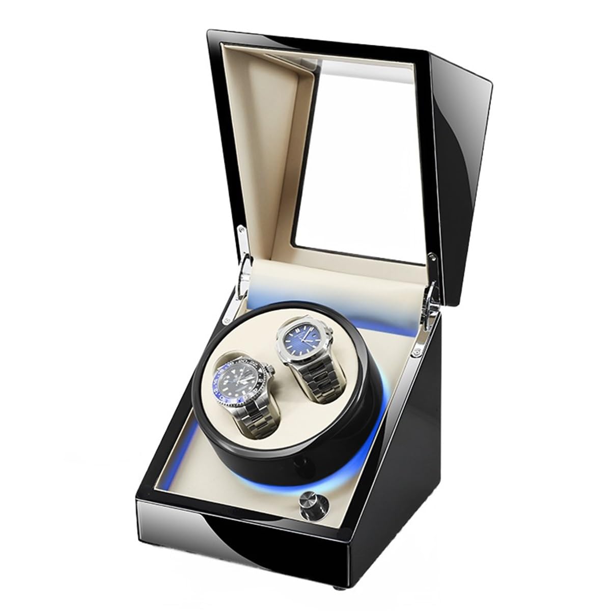 EHVYBDX Automatic Watch Winders for Men's and Women's Watches with 2 Winding Positions Spring Action Pillow 5 Different Settings