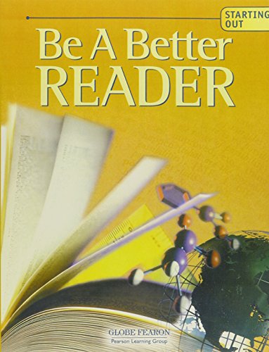 Globe Fearon Be a Better Reader Start Out Stude... 0130239232 Book Cover