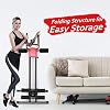 GYMAX Ab Machine, 440LBS Abdominal Workout Equipment with LCD Monitor, Adjustable Incline & Kneed Protection, Folding Compact Ab Trainer for Stomach Workout, Home Gym Core Strength Training