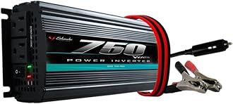 Schumacher DC to AC Digital Power Inverter for Cars - 750W - with AC Power Outlets to Power Devices and Accessories