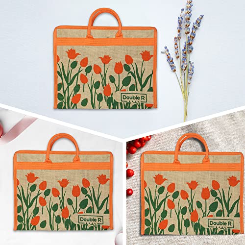 Image of DOUBLE R BAGS Jute Eco-Friendly Tote Bag: Stylish, Spacious, and Sustainable - Perfect for Everyday Errands and Adventures!