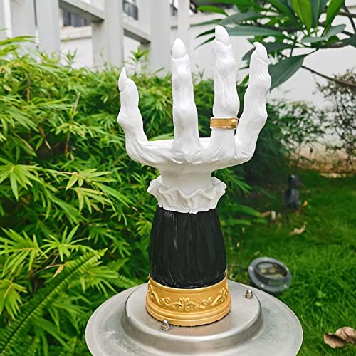 Candle Holder, Witch Hand Candle Holder, Gothic Hollow Christmas Decorations, Candle Holder Witch Home Decor Finger Candle Holder Decoration Offer Personalized Makeover (White) #TOP4