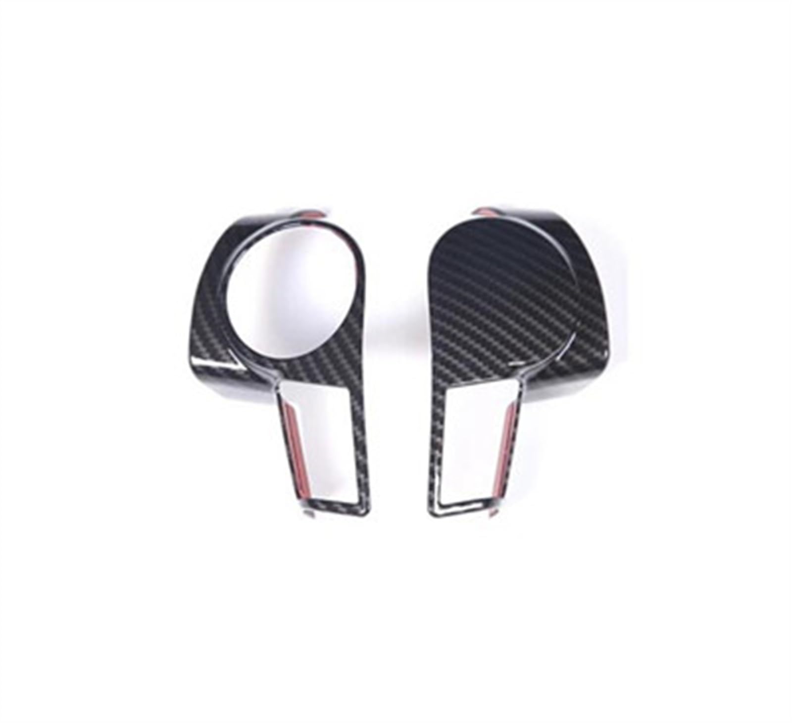 Piwine Black Abs Carbon Fiber/Matte Car Steering Wheel Decorative Panel Cover Sticker For Toyota For Tundra 2007-2013