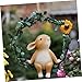 HAKIDZEL Easter Bunny Resin Pendant Charming Animal Sculpture Tree Ornament for Garden Decor Durable Outdoor Decoration for Home and Lawn for All Ages