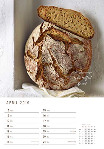 Brot backen in Perfektion 2019 - Rezeptkalender