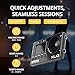 KLIQ MetroPitch 3-in-1 Metronome Tuner for All Instruments, Digital Guitar, Violin, Ukulele, Bass & Chromatic Tuner with Tone Generator, Compact Metronome with Jog Dial, Black