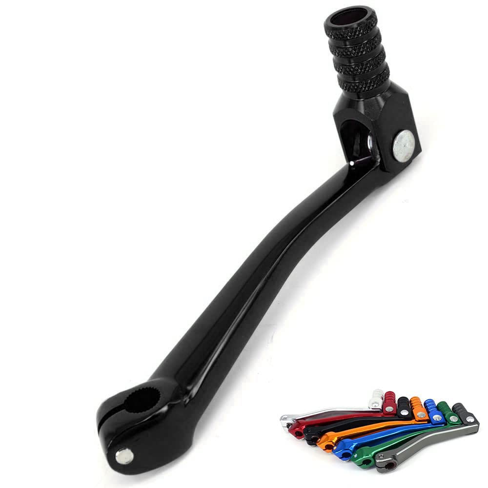 JFG RACING Palanca de cambios de motocicleta, palanca de cambios plegable de aluminio CNC para CRF 50 70 XR50 TTR50 110CC 125CC 140CC 150CC 160CC Dirt Pit Bike ATV - Negro