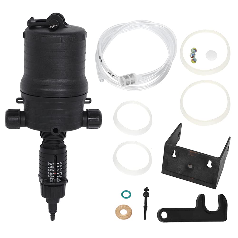 Asixxsix Inyector de Fertilizante Químico, Dosificador Herramienta de Dosificación Automática Inyector de Riego por Goteo Alimentado por Agua Bomba Dosificadora para la Industria Manguera (0.2-1%)