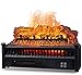 Eternal Flame Chimenea Eléctrica Calefacción De Leña Chimenea Eléctrica Inserto Madera Cuarzo Calentador De Ventilador De Cama De Brasas Realista con Control Remoto Infrarrojo Uso En Interiores Negro
