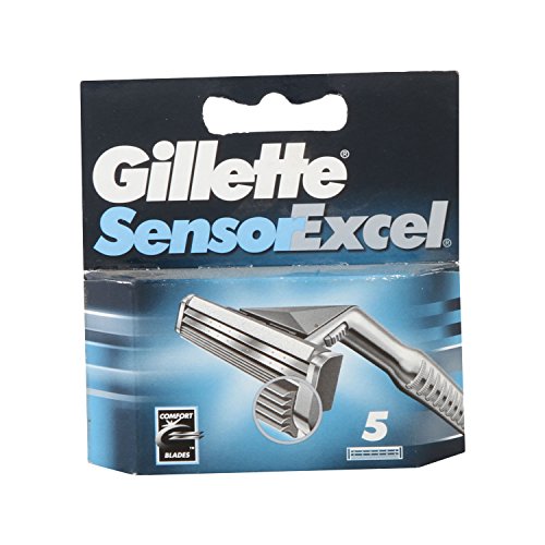 Image of Gillette Shaving Blades - Sensor Excel, 5 Blades Pack