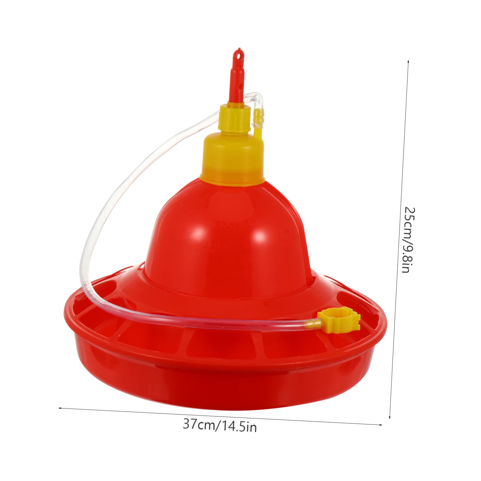 VANZACK Mangiatoia Automatica per Pollame in Plastica, Flusso D’acqua Costante e Resistente al Calore, per Galline e Uso in Allevamento All’aperto