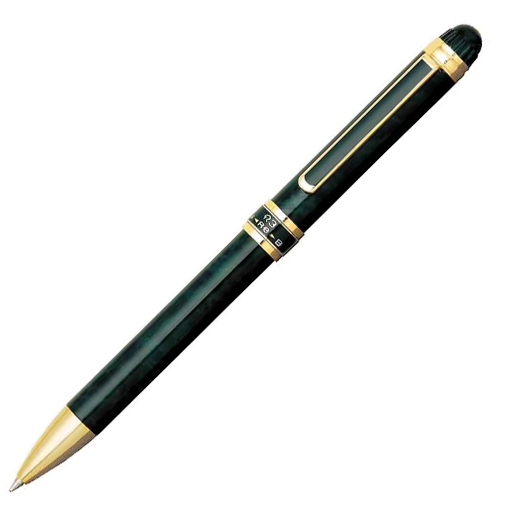 3 features sharp writing ballpoint pen + black + red green marble MWB3000RN # 41 Platinum Nian Brush (japan import)