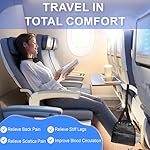 Airplane Travel Foot Hammock, Perfect Airplane Footrest to Relax Feet, with an Adjustable Length, Foot Hammock Essential for Relaxing During Work or Travel - Image 2
