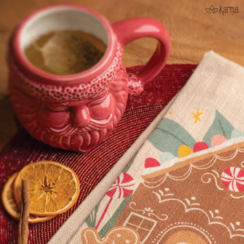 Taza de Cerámica Santa 18 oz Verde Oscuro miniatura 6