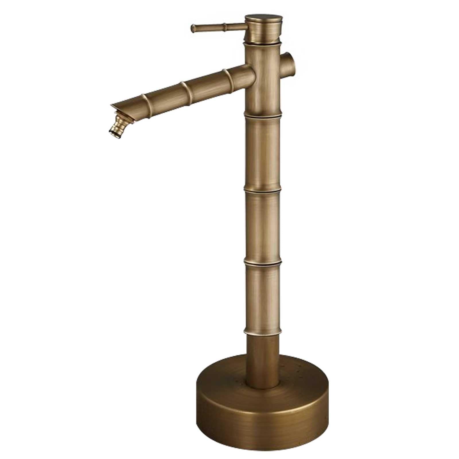Columna de Agua Exterior Resistente a Las heladas con Grifo Antiguo de Cobre para jardín, Ideal para paisajismo y riego - 20,2 x 4,7 Pulgadas / 51,5 x 12 cm