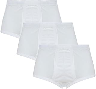 بوكسر قصير للرجال من رويال تيكس ايزو 9001 ابيض 3 قطع بلو 100% قطن L .