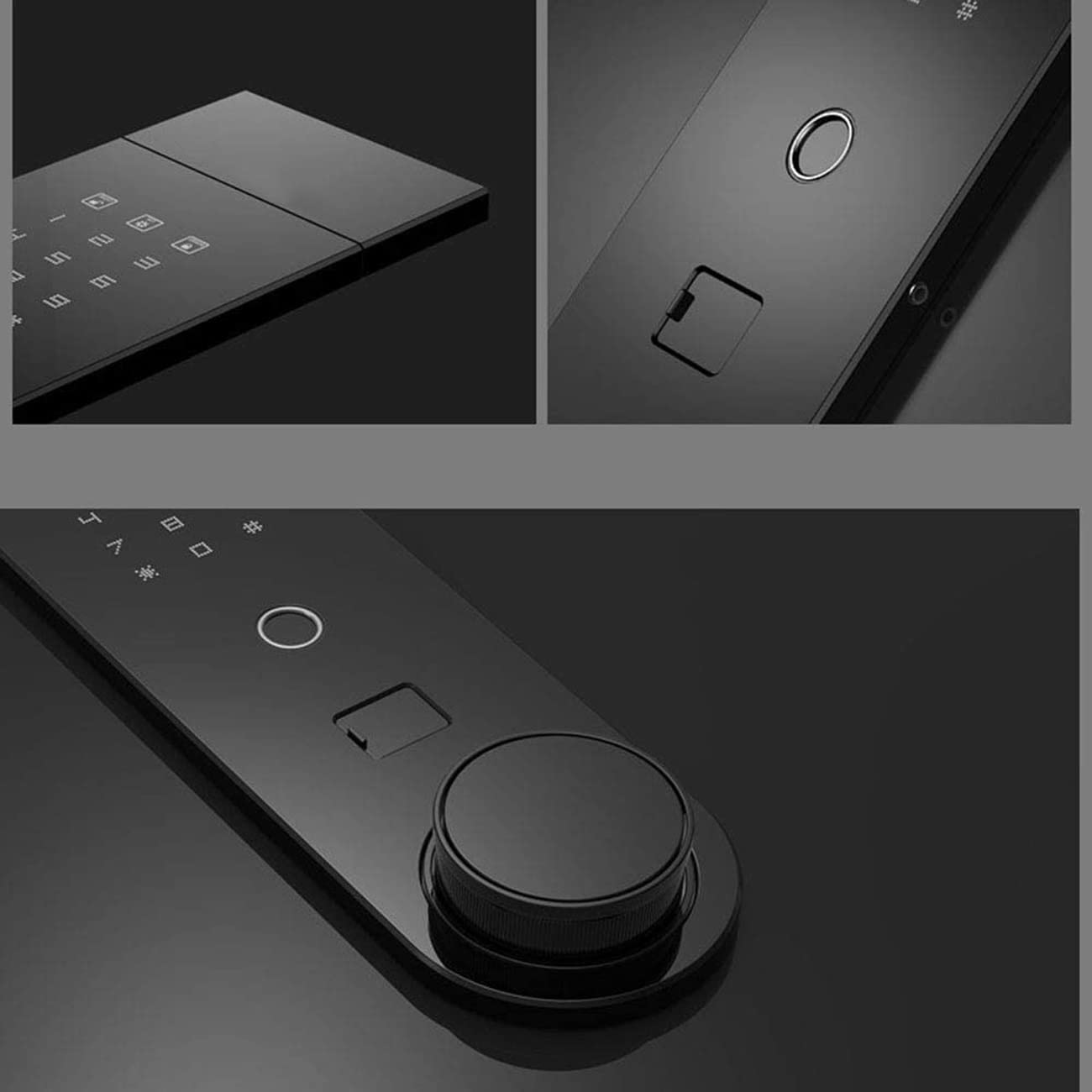 strongbox Safe and Fireproof Waterproof Safe Digital Security Home Fingerprint Password Safes Remote Alarm Instant Message Reminder Protect Cash Documents Jewelry Valuables n