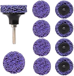 Shineboc Grinding Discs, 10 Pcs 2 Inch Nylon Discs Stripping Wheel, Rust Removal Grinding Disc for Metal Steel Grinding Polishing (Purple)