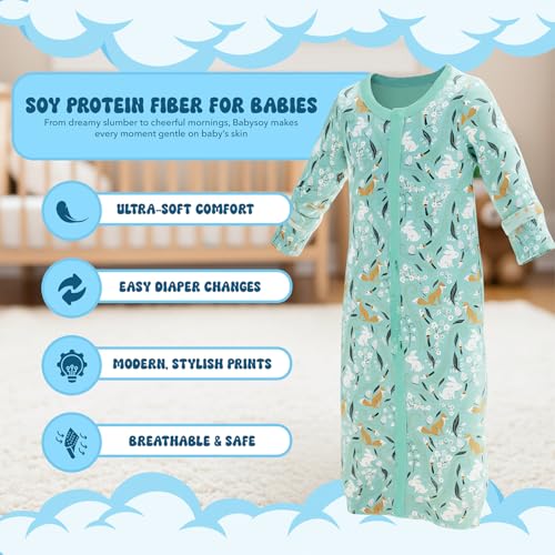 Image of Babysoy Organic Modern Solid Bundler /Gown