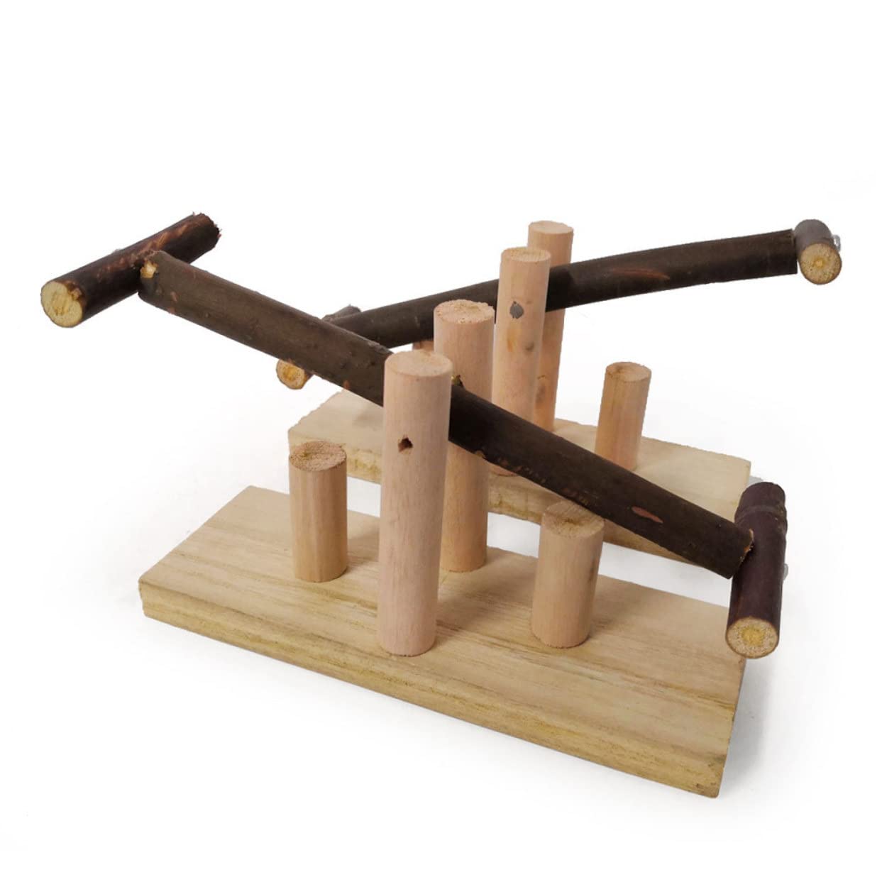 YARNOW 3 Pz altalena per animali domestici bambù animale domestico altalena in legno pappagalli oscillanti giocattolo giocattoli altalena pappagallo morso in piedi Di legno