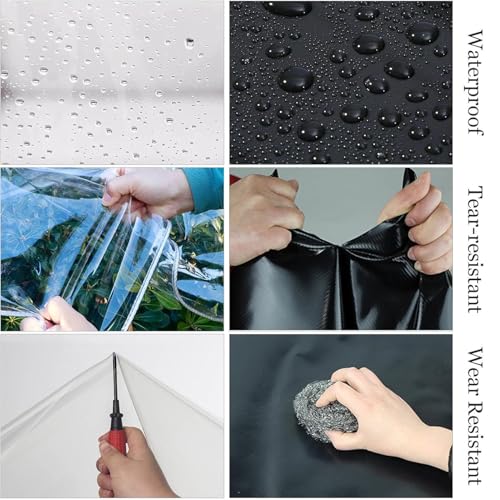 Rideaux d'extérieur en PVC contre la pluie et le vent