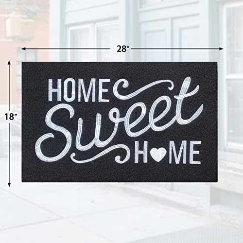 Aazzkang Door Mats Outdoor With Non Slip Rubber Backing Durable Outdoor Doormat Easy To Clean Welcome Front Door Mat For Indoor,Entry,High Traffic Areas Black #TOP2