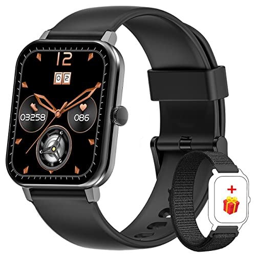 Blackview R3 Pro Smartwatch, Reloj Inteligente Hombre Mujer -Oxímetro Termometro, Caloría Podómetro, Ciclo Menstrual, Pantalla Grande de 1,69 Pulgada, Reloj para Android e iOS (Versión Mejorada 2022)