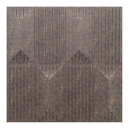 Image of Kayra Decor PVC Panel for Wall Artisian Design Magnum Brown Color 19.7 inch x 19.7 inch (Pack of 40) - Covers 107.80 Sq. Ft.
