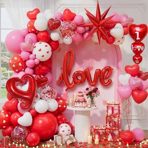 Kit de décoration de ballons de Saint-Valentin, le choix idéal pour une surprise de couple