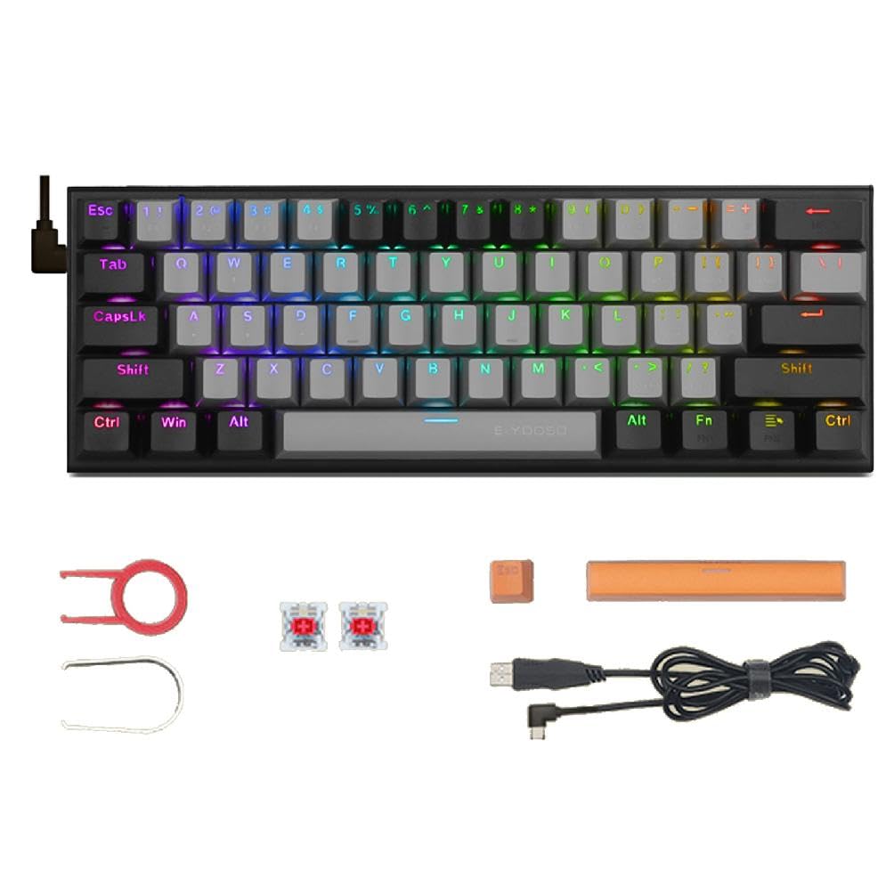 Amazon | Z-11 Type-C 61 キーメカニカルキーボード USB バックライト