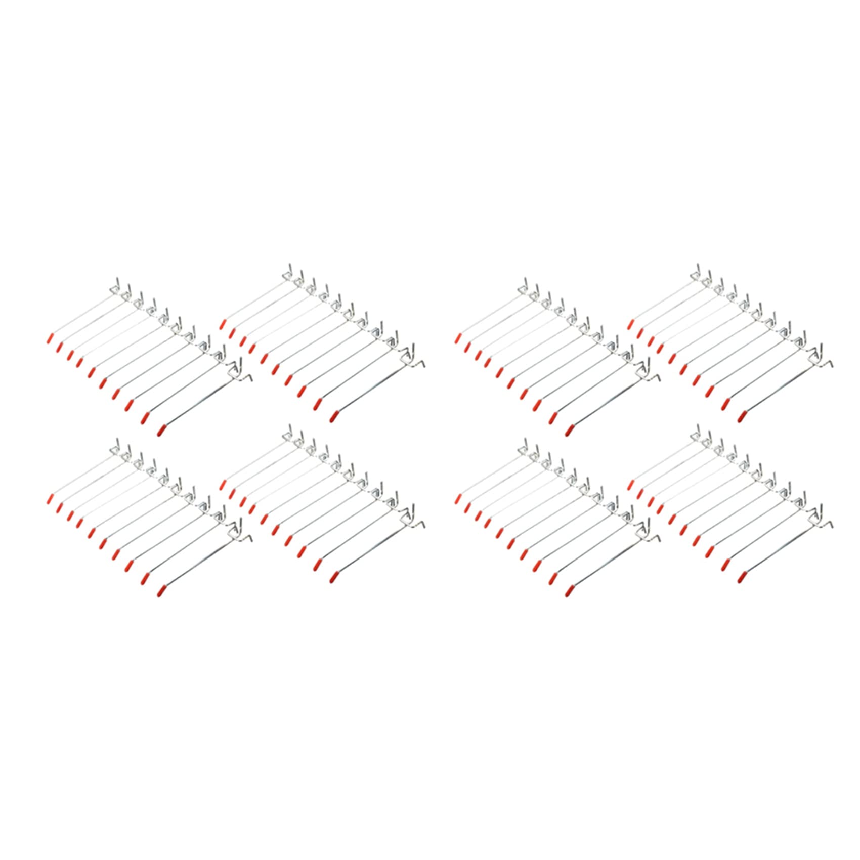 Hndhbfgrt 80Pcs Single Pegboard Hooks 150mm Board Slat Wall Retail Display Shop Peg Fits 25mm