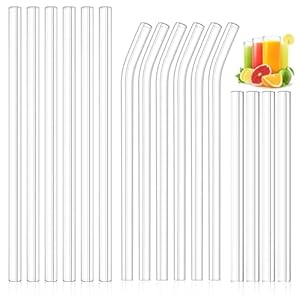 Kiemeu 16er Glasstrohhalme Set
