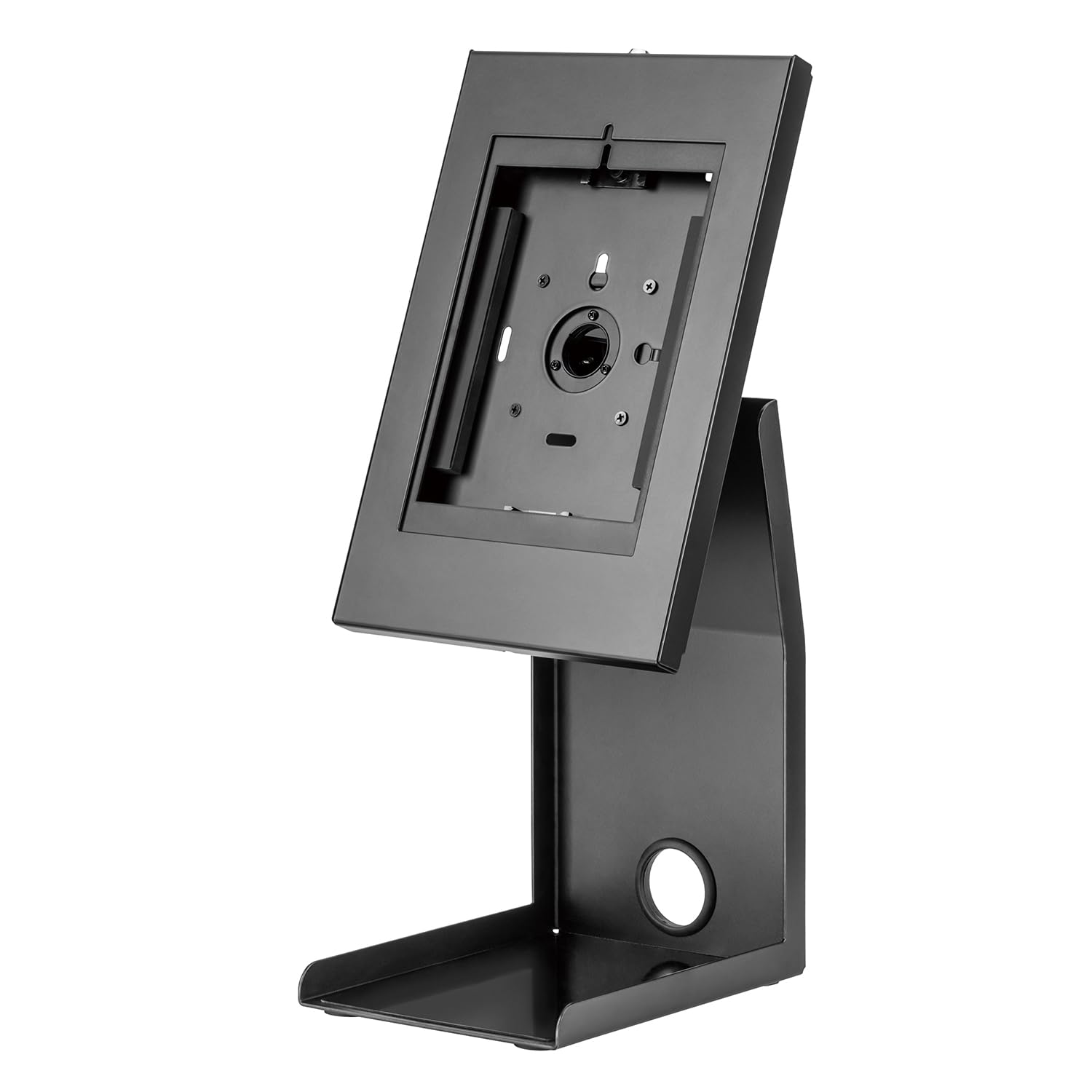 Maclean Soporte POS para Tableta de 9,7'' - 11'' e Impresora Fiscal | Carga máx.: 1 kg | Cerradura Antirrobo con Llave | Ajuste de Inclinación, Ajuste de Rotación | MC-336