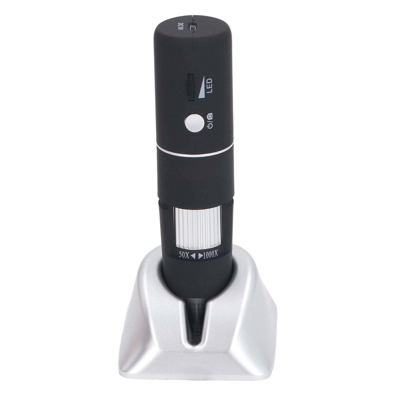 Haofy WiFi-Digitalmikroskop 1000X HD Wireless Handheld USB-Münzkamera-Lupe für IOS (Black)